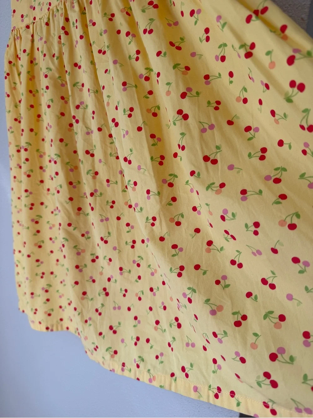 Gymboree Yellow Cherry-Print Sleeveless Dress